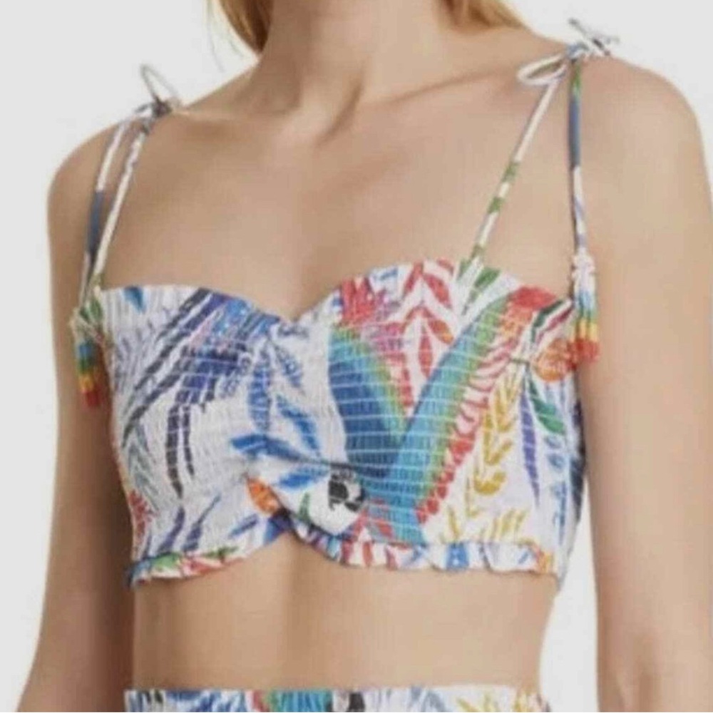Farm Rio Macaw Wind Smocked Top
